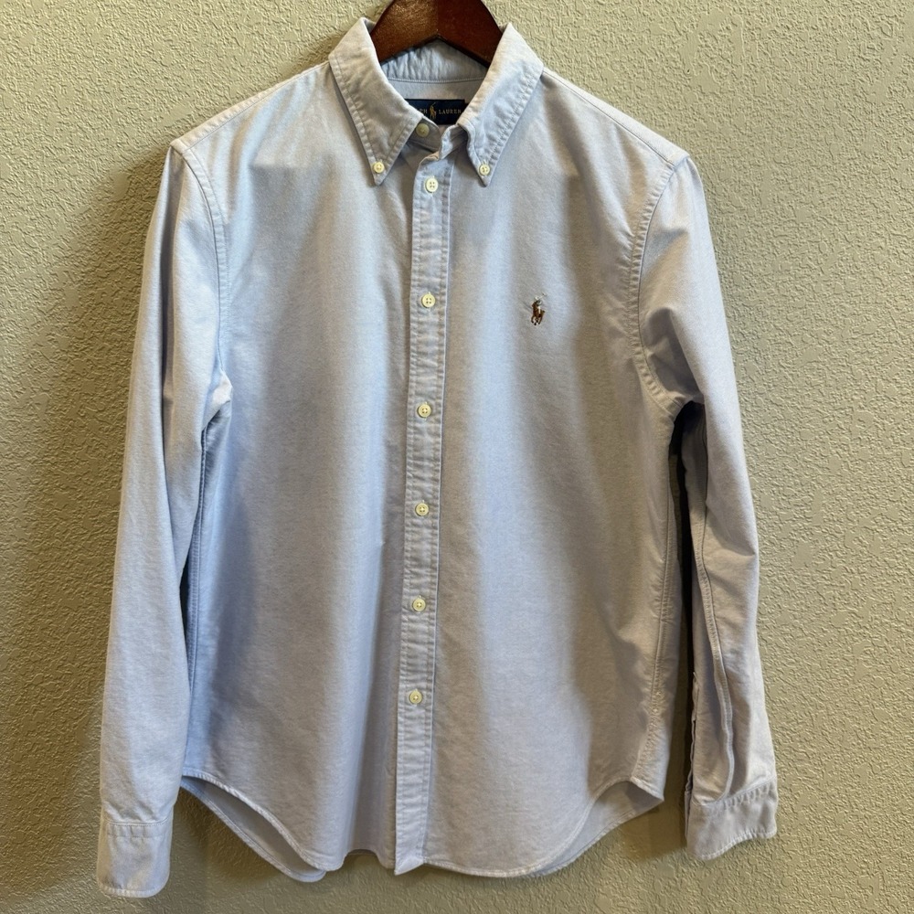 Polo Ralph Lauren Light Blue Oxford Button Down Embroidered Logo Men's L